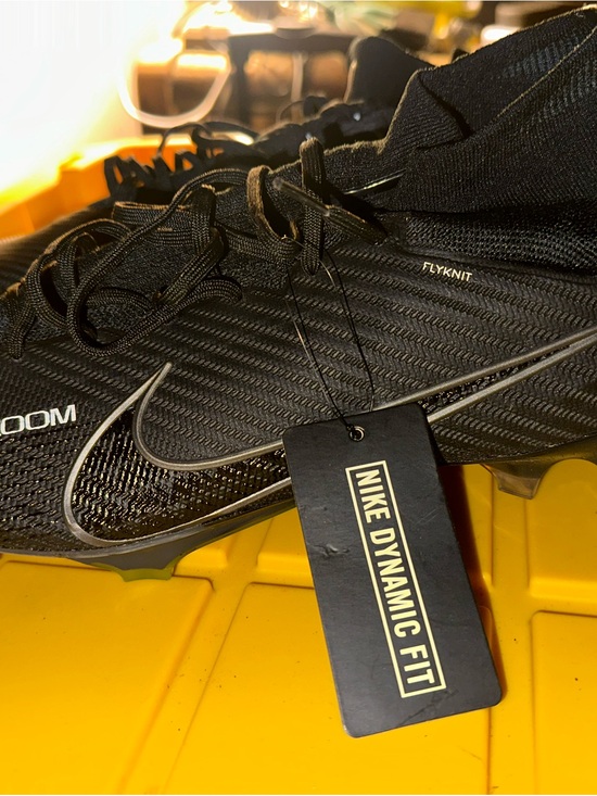 Nike Black Soccer Cleats with Silver Swoosh main image 11